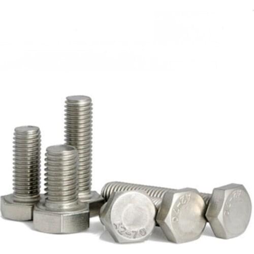 2pcs A2-70 M10*16/18/20/25/30/35/40/45/50/55/60/70/80/90/100 stainless steel 304 hex bolt