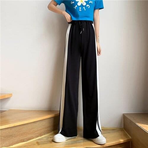 AECU 2021 Spring Autumn Pants for Women Plus Size Sweatpants Casual Trousers Streetwear Pant Women Straight Trousers Sport Pants
