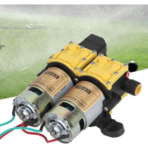 DC 12V Double Agricultural Sprayer Water Pump Waterproof Submersible Aquarium Water Pumps For Farmland Irrigation