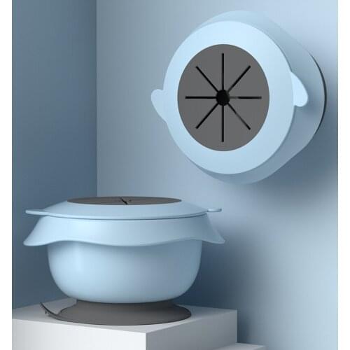 Baby Bowl Smiling Silicone Plate With Suction Cup Strong Sticky Divided Silicone Food Plate Childrens Section