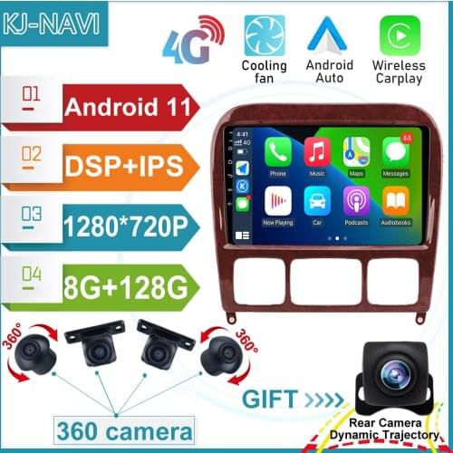 Android 11 IPS 6+128GB CAR GPS Stereo Radio player Multimedia for Mercedes Benz S Class W220 S280 S320 S350 S400 S430 S500 S600