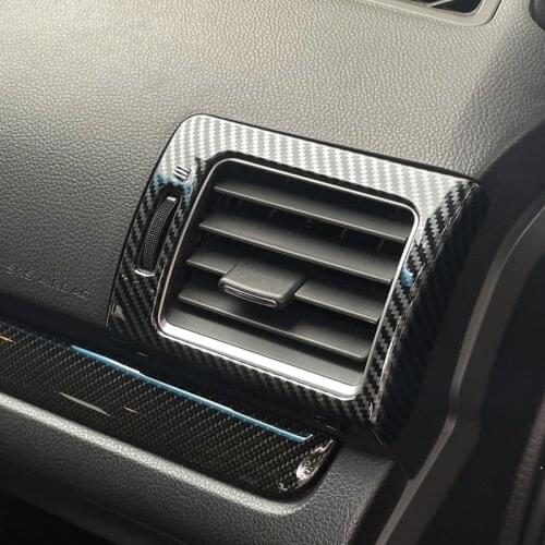 For Subaru WRX STi 2014-2019 Carbon Style Upper Side A/C Air Outlet Vent Stickers Cover Trim Car Styling