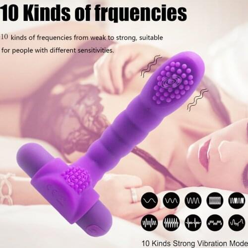 G-Spot Vibrator Dildo Fidget Sex Toys For Women With Granules Friction Enhanced Clitoris Stimulatory Massager For Masturbators