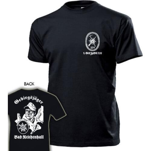 2019 Hot sale Fashion T shirt 1 GebJgBtl 231 Bad Reichenhall Gebirgsjagerbataillon Wappen Wk Tee shirt