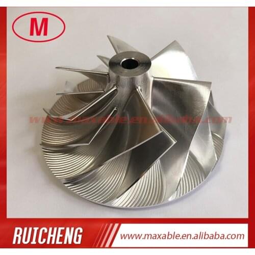 GT3037 REVERSE 6+6 blades 57.04/76.13mm Chg SB bore:5.99mm turbo billet/milling/Aluminum 2618 compressor wheel