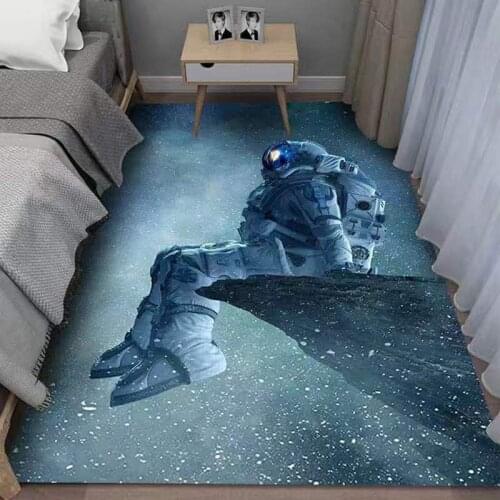 Nordic Space 3D Print Carpet Cartoon Planet Universe Kids play Carpets For Living Room Bedroom Washable Area Rugs Game Floor Mat