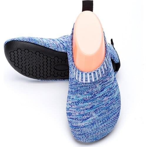 ZZFABER Kids Breathable 3D Mesh Flying Shoes Boys Non-Slip Flexible Barefoot Shoes Girls Soft Comfortable Footwear Thick Sole