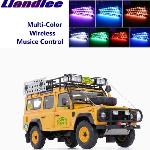 Liandlee For Land For Rover Defender 90 110 Ninety One Ten Control Color Neon Glow Interior Under Dash Footwell Floor Decorative