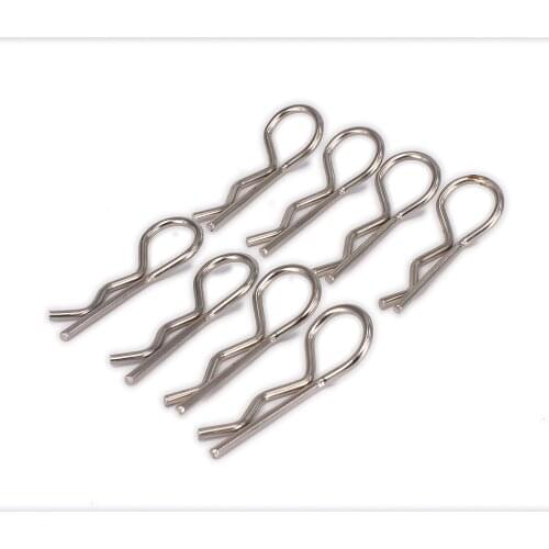 Body Clips 8PCS RCAWD Metal For Rc Hobby Model Car 1/14 Lc Racing Full Series HM6079 Body Shell Clips Machined Aluminum