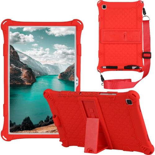 For Samsung Galaxy Tab A7 10.4 202 Case Soft Silicon Kickstand Case SM-T500/T505 Shockproof Tablet Cover for Galaxy Tab A7 10.4