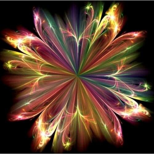 New Fantasy flower abstract art DIY Crystal full drill square 5D diamond painting 3D cross stitch kit mosaic round rhinestone