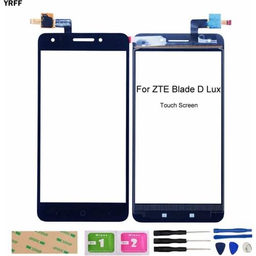 New Glass Sensor Len Touch Panel For ZTE Blade D Lux Touch Screen Digitizer Panel Repair Part
