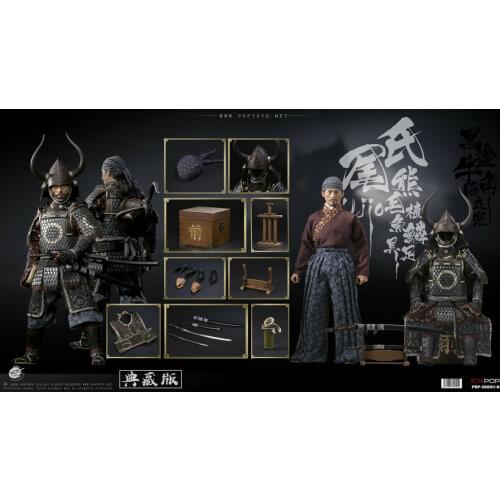 New POPTOYS EX031B Japanese Brave Samurai UJIO 1/6 Action Figure Deluxe Version In Stock