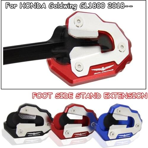 New Motorcycle For Honda Goldwing GL 1800 2018 and above Gold Wing GL1800 CNC Foot Support extension plate side stand enlarger