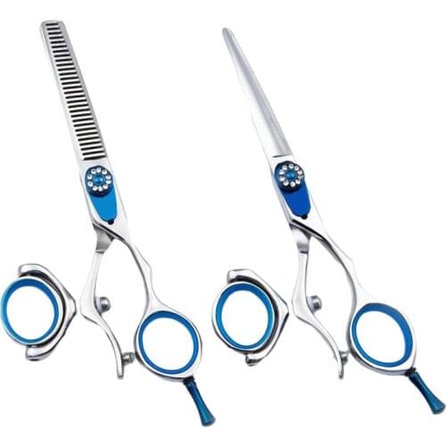 5.5 Inch Professional Salon Japanese Stainless Steel 9CR Barber Hair Cutting Scissors Swivel Shears