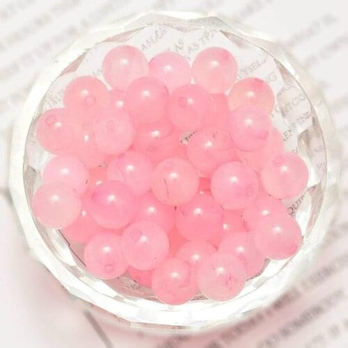 Pink Quartz Loose Beads Natural Gemstone Smooth Round for Jewelry Making