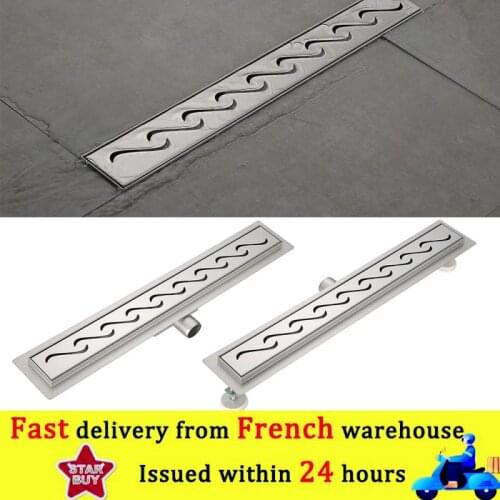 Stainless Drains Bathtub Plug Anti Odor Drains Linear Waste Drainer Bathroom Shower Floor Drain Cover Home Bathroom Fixture HWC