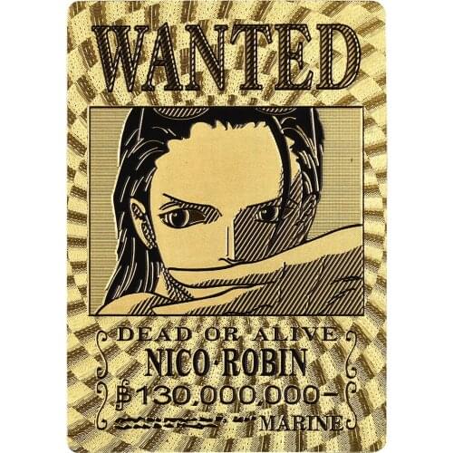 Japanese Animation Wanted Card Gold Medal Collection Robin with Card Holder Holiday gift