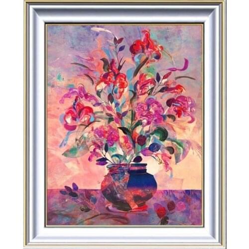 5D Square/round Cross Stitch Embroidery Colorful Flower Home Decor Diamond Painting Moasic Floral Picture Full Drill Sale