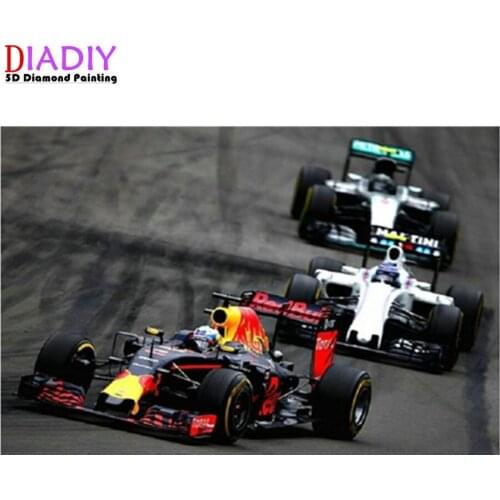 Diamond Painting Full Drill Racing F1 Diamond Embroidery Rhinestones Painting Cross Stitch Diamond Mosaic Gift