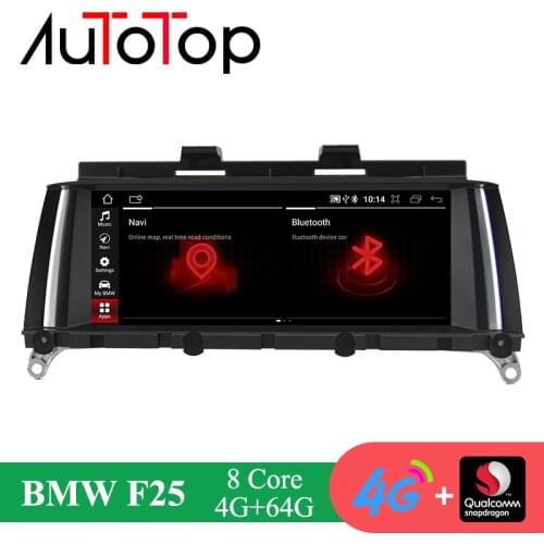 AUTOTOP 8.8" BMW X3 F25 Android 10 Auto Radio GPS Navigation For BMW X4 X3 F25 F26 2011-2017 NBT CIC Stereos Car Multimedia Unit