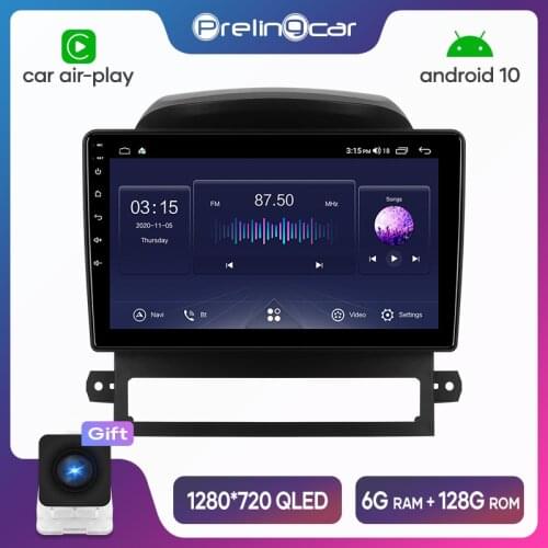 Prelingcar navigation system For Chevrolet captiva 2008 09 10 11 12 years android 10.0 Car GPS multimedia Radio Navi player