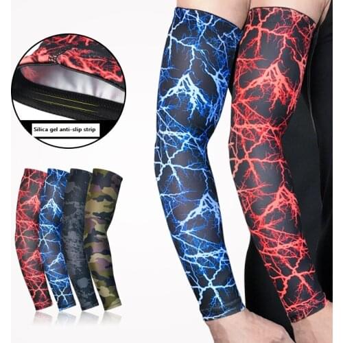 Basketball Cycling Sleeve For Men Arm Warmers Goth Bicycle Hoses Running Protection Volleyball Sunscreen Bands Cuffs