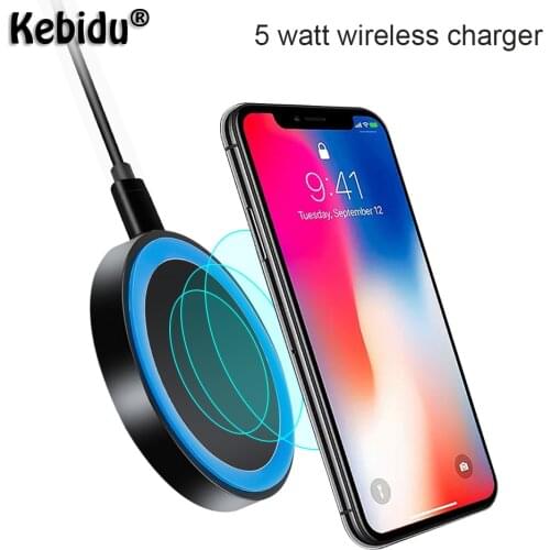 Kebidu Mini Qi Wireless Charger 5W USB Charge Pad Charging For iPhone X 8 8 Plus Samsung Galaxy S6 S7 Edge S8 Plus Note 5 8
