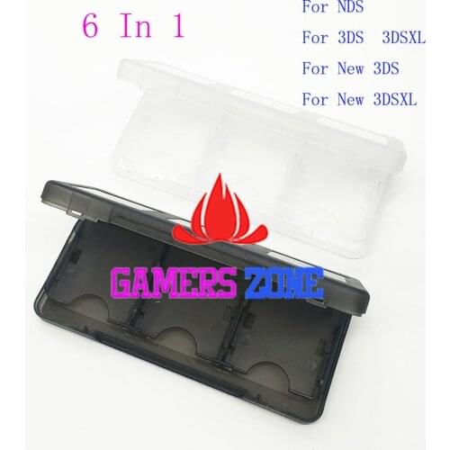 6 in 1 Plastic Game Card Case Holder Storage Cartridge for Nintendo New 3DS LL