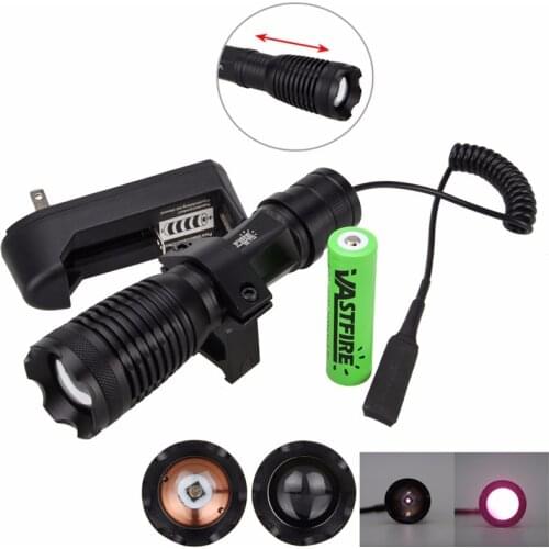 5w 940nm IR LED Zoomable Night Vision Infrared Radiation Flashlight Torch To be used with Night Vision Device