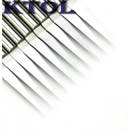 4MM 10 Degree V Flat Bottom Tungsten Carbide End Mill Bits Wood Engraving Cutter CNC Router Tools 0.1-0.5mm Milling Bit Set Tip
