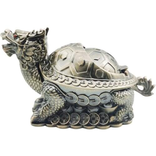 Creative Ashtray Household Anti Ashtray with Lid Tea Table Decorative Seal Dragon Turtle Ashtray