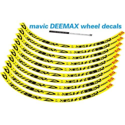 Mavic DEEMAX Mountain bike accessories 26er 27.5 er 29 bicycle wheel set wheel yellow wheel set stickers 1 pair wheel set
