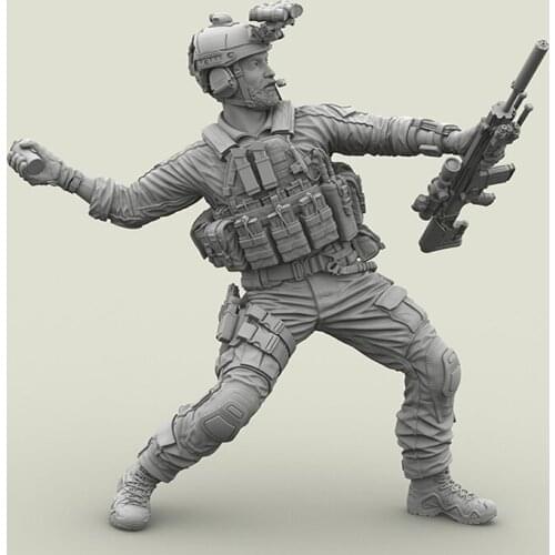 1/35 Resin Soldier Model Modern American Seal Commando Sniper Thrower 447