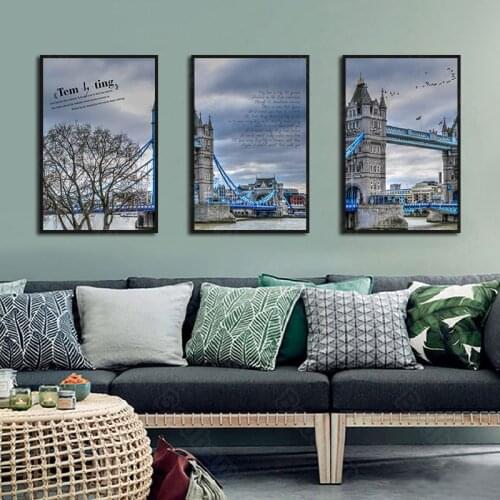 Posters and Prints Home Decor Living Room Murals European Street Painting Bedroom Dining Hall Corridor Hanging Painting