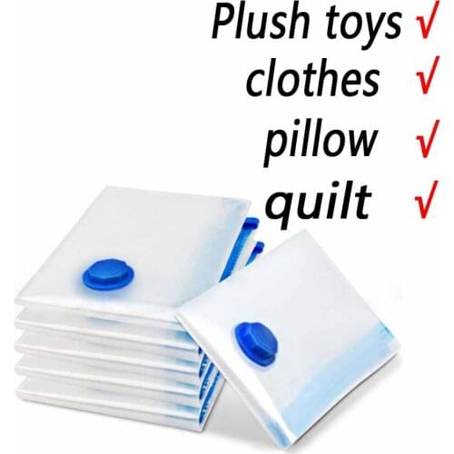 Vacuum Bag Storage Bag Home Organizer Transparent Border Foldable Clothes Organizer Seal Compressed Travel Saving Bag Package