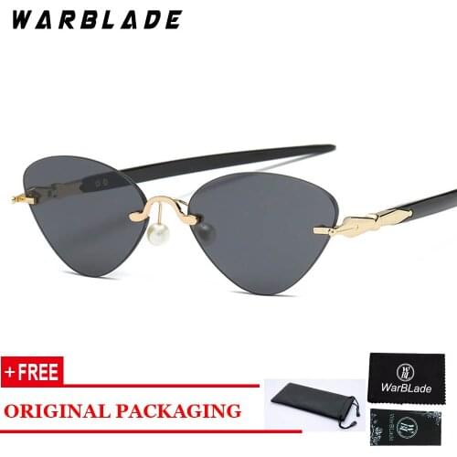 2018 Metal Goggle Rimless Sunglasses Women Ocean Lens Classic Brand Designer Men/Women HD Sun Glasses Women UV400