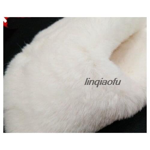 Thick high hair high imitation small rabbit fluff cloth cloth Clothing shoes and hats DIY fabric counter decoration fabric