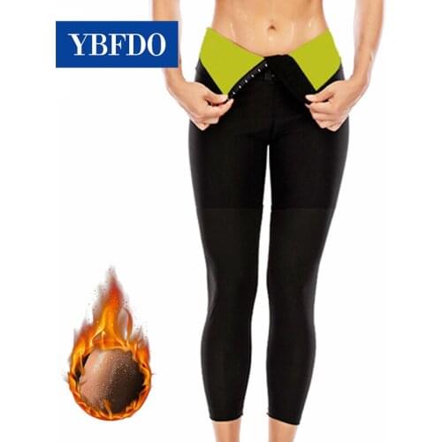 YBFDO New Sweat Sauna Pants Body Shaper Neoprene High-waist Slimming Three-breasted Pants Tummy Control Fitness Leggings Workout