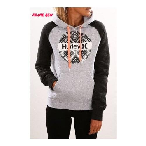 FRAME BEN Women Hoodies Casual Solid Loose Drawstring Sweatshirt Fashion Long Sleeve Hooded 2019 Autumn Female Pullover