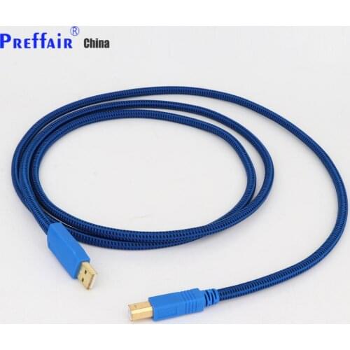 Preffair 1PC HIFI USB Cable DAC A-B OCC Silver Plated Digital AB Audio A to B high end
