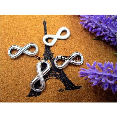 10pcs Large size Antique Silver Charms Connector - symbol Charms Pendants 29x13mm