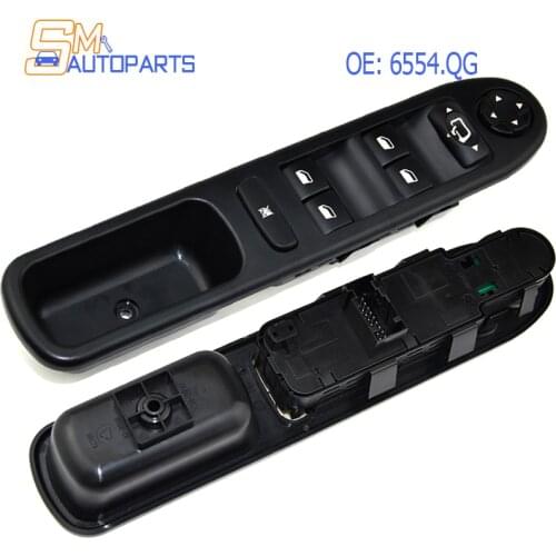 6554QG New Electric Power Master Window Switch 6490EH 6554QF 96642444XT For Peugeot 207 Citroen 6490.EH 6554.QF 6554.QG 2006-2