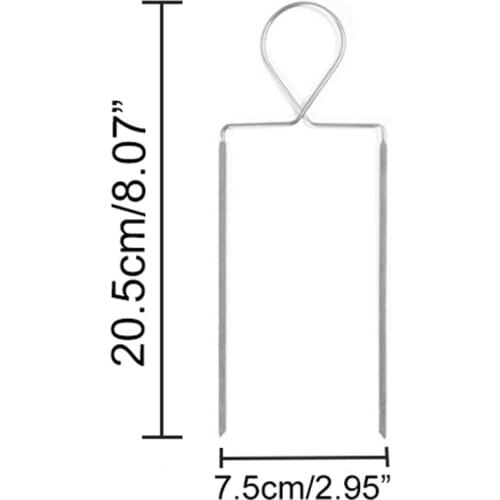 Stainless steel BBQ Accessories BBQ Skewer Barbecue grill Clips Stainless Veggie Raft Double Wide Skewers Asparagus Grill Needl