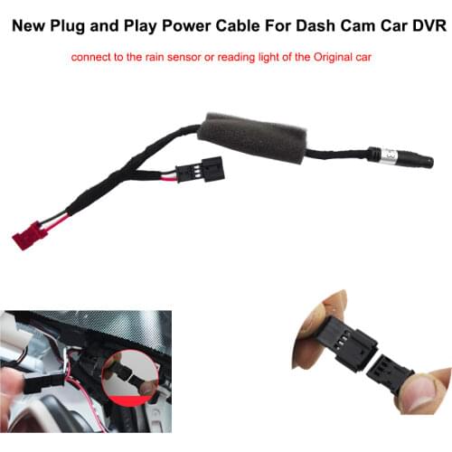 Car Dvr Dash Cam Plug and Play Power Cable for BMW for Audi for Mercedes for VW for Volvo for Toyota for Peugeot Easy to install