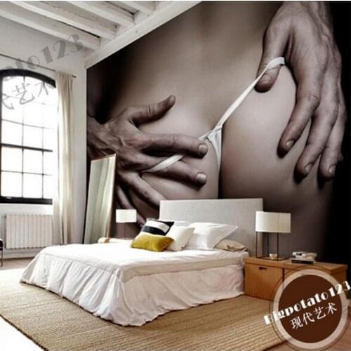 Large Photo Wallpaper 3d Modern Lovely Bedroom Wallpapers for Walls Art Decor papel mural 3D Wall Mural Sex Girl Boy Love