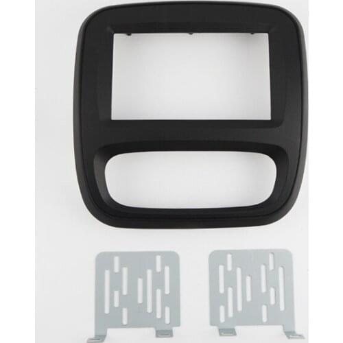 Car Facia for Renault Trafic Opel Vivaro 2014+ Radio DVD Stereo CD Panel Dash Kit Trim Fascia Face Plate Frame Bezel Console
