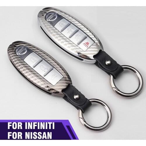 Alloy+TPU Car Key Cover Case For Nissan Rogue X-Trail T32 T31 Qashqai J11 Kicks Pathfinder Juke Versa GTR Infiniti Q40 Q50 Q60