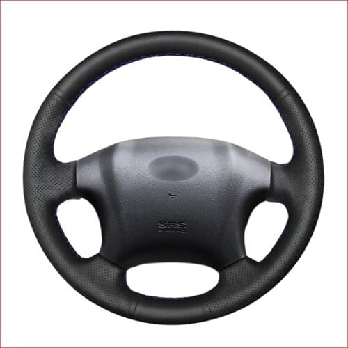 Black PU Faux Leather Hand-stitched Car Steering Wheel Covers for Hyundai Tucson 2006 2007 2008 2009 2010 2011 2012 2013 2014