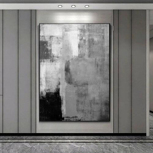 Black And White Painting Abstract Painting Original Large Oil Painting Abstract Living Room Painting Large Abstract Wall Art